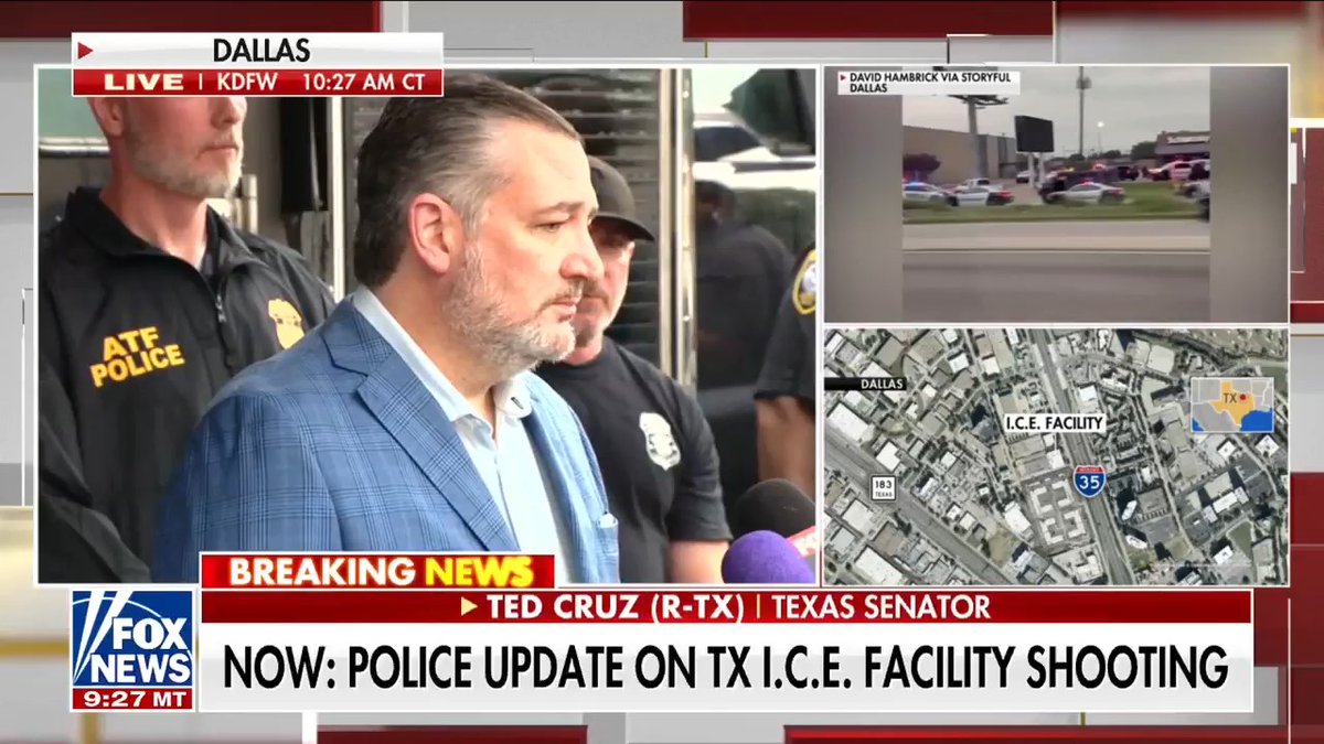 “This must stop.” Sen. Ted Cruz condemns political rhetoric demonizing ICE and Border Patrol, saying it “has very real consequences” following a shooting at a Texas ICE facility.