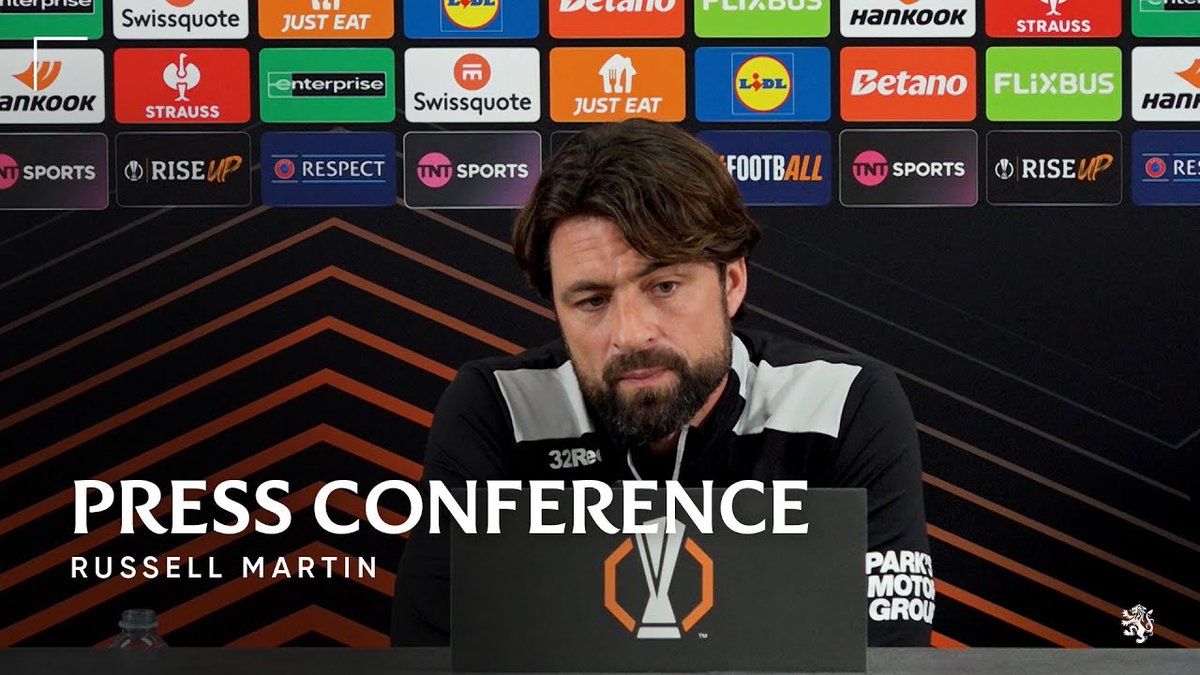 Russell Martin spoke to the media ahead of Thursday's UEFA Europa League match against Genk.