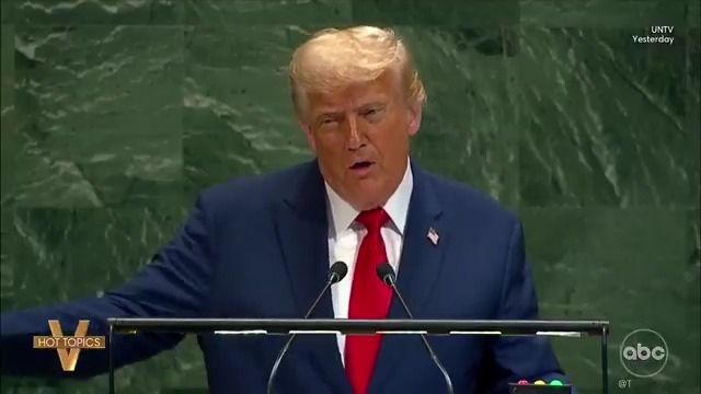 TRUMP TELLS U.N. THEIR 'COUNTRIES ARE GOING TO HELL’: From irritation over escalator and teleprompter mishaps to calling climate change a "con job," 'The View' co-hosts weigh in on Pres. Trump's speech at the U.N. on Tuesday.