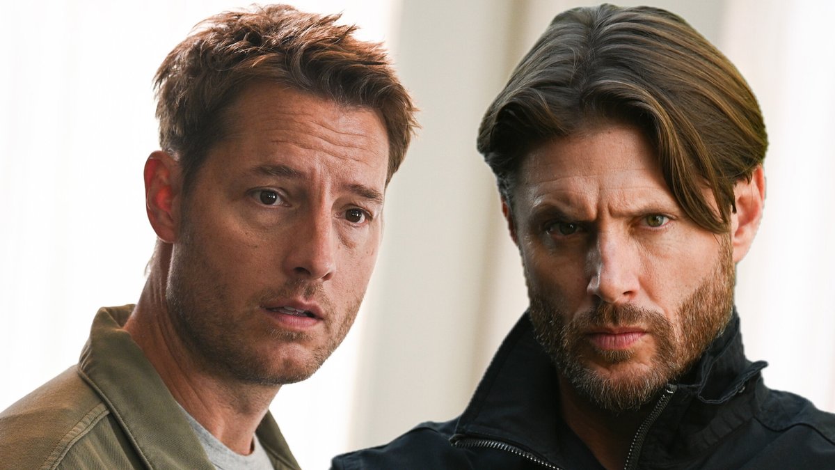 Justin Hartley 🤝 Jensen Ackles The trailer for #Tracker Season 3 reunites Colter and Russell Shaw. More details below. ⬇️