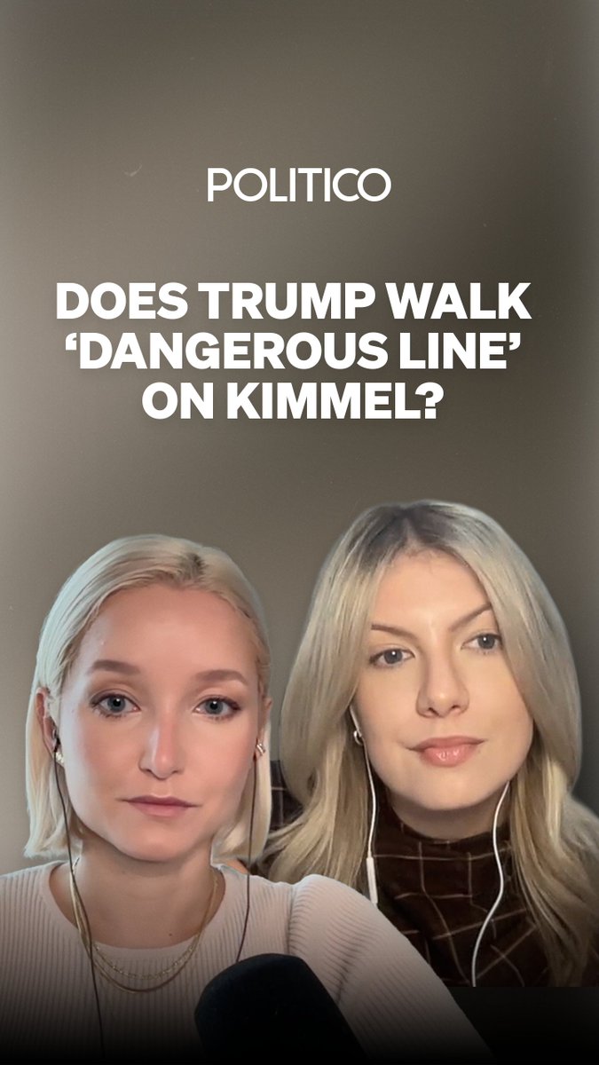 This week on #theconversation: Our @dashaburns and Megan Messerly discuss how the Jimmy Kimmel incident has sparked a debate about free speech and freedom of expression. New episode out Friday.
