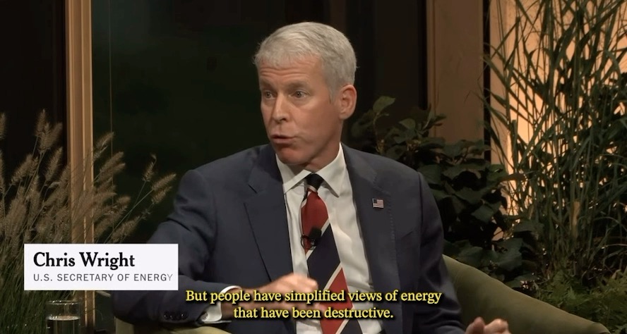 .Secretary Chris Wright tells the @NYTimes: “People have simplified views of energy that have been destructive. California kept putting on more cheap energy, and their electricity kept on getting MORE EXPENSIVE.”
