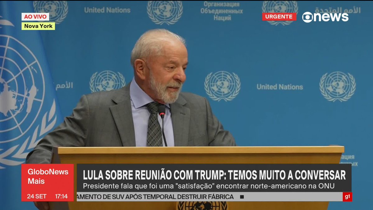 Lula defende reformulação na ONU: “Ela está mal representada. A fotografia de 2025, no mundo, não é mais a fotografia de 1945. É preciso ter mais países. É preciso acabar com o direito de veto na ONU.” #GloboNewsMais ➡ Assista à #GloboNews: