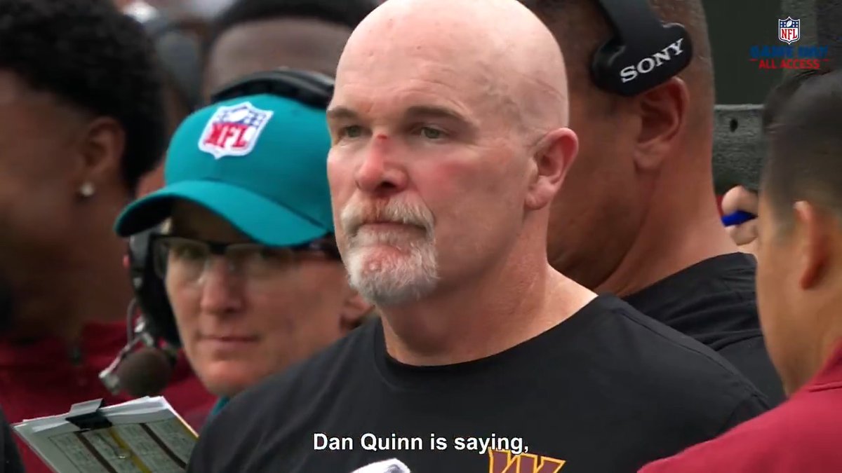 Dan Quinn took the collision like a champ ๐ค (via NFL Films)