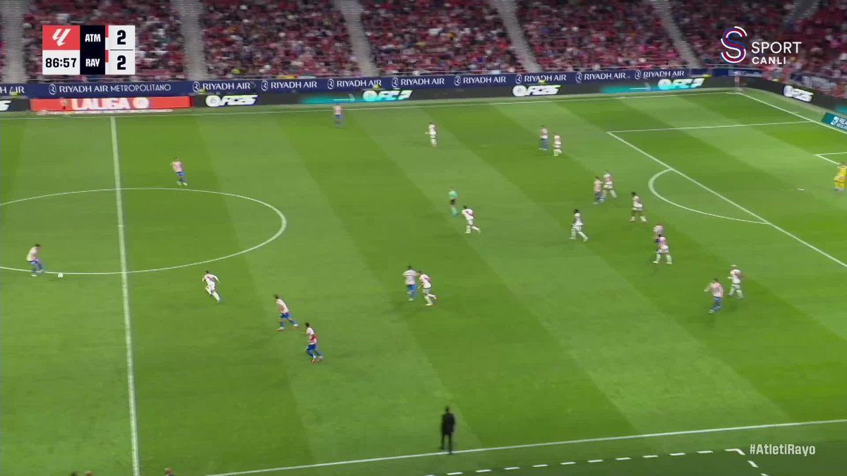 ⚽ 16' Atl Madrid 1-0 Vallecano (Julian Alvarez) ⚽ 45' Atl Madrid 1-1 Vallecano (Chavarria) ⚽ 77' Atl Madrid 1-2 Vallecano (Alvaro Garcia) ⚽ 80' Atl Madrid 2-2 Vallecano (Julian Alvarez) ⚽ 88' Atl Madrid 3-2 Vallecano (Julian Alvarez)