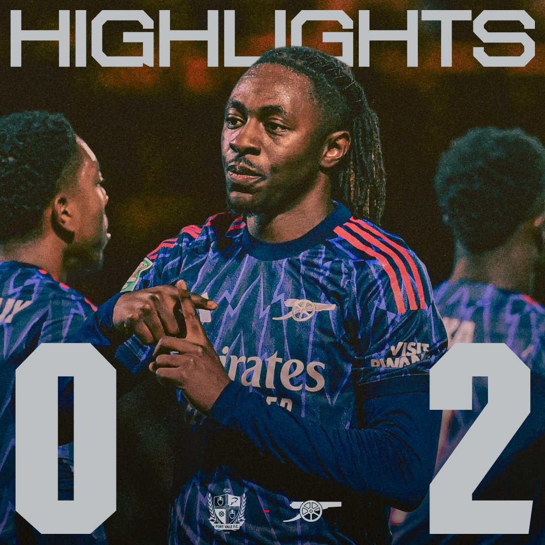 Through to the next round 👊 Catch the highlights from our 2-0 win over Port Vale 📺