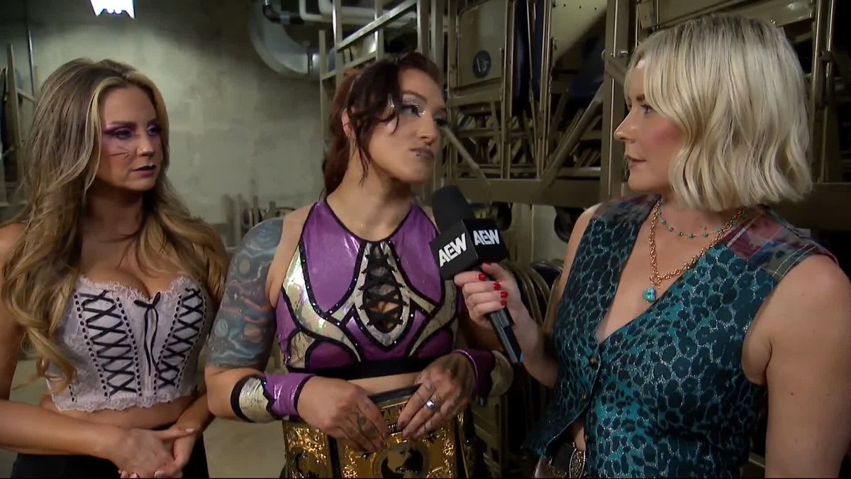 "Things can move really fast when you make decisions." The new #AEW Women’s World Champion Kris Statlander makes her first title defense against Mina Shirakawa♡白川未奈 while also addressing her connection to the Death Riders. Watch #AEWDynamite LIVE on TBS &amp; HBO Max