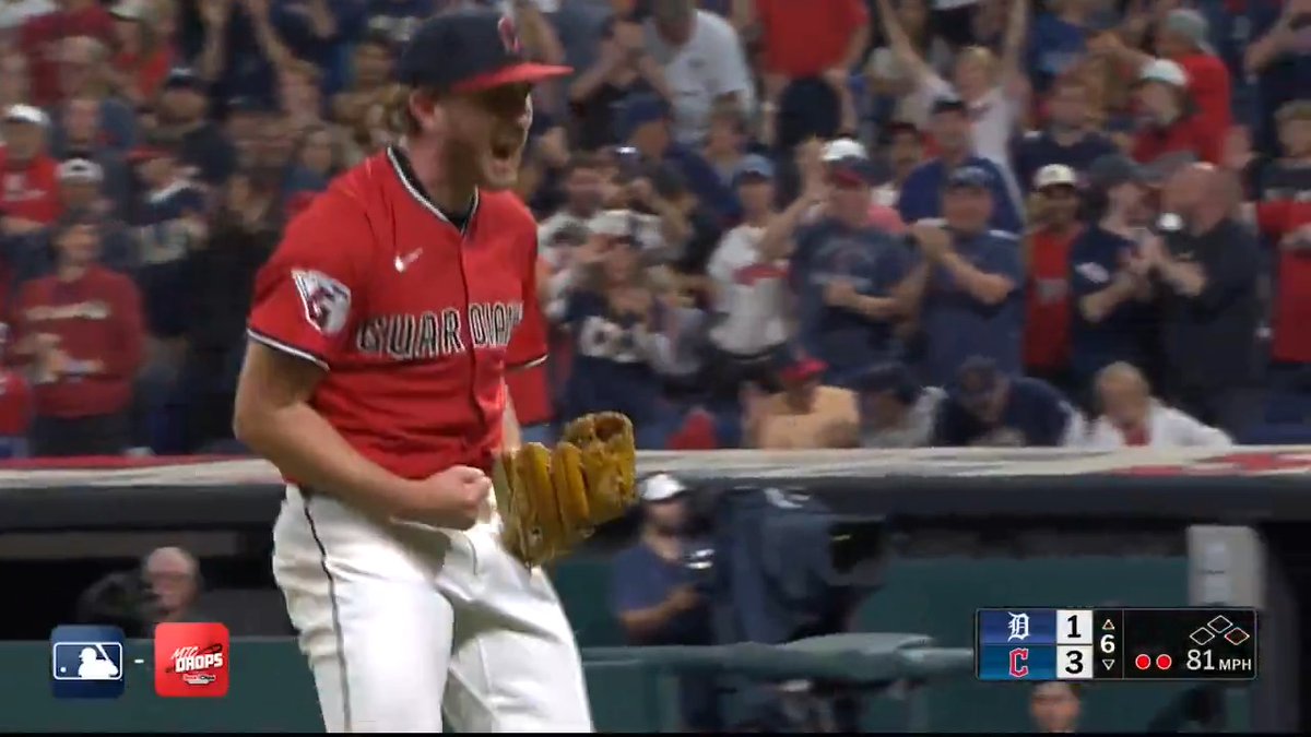 Tanner Bibee unleashes a wicked curveball to get through the 6th inning! (MLB x Sport Clips Haircuts)