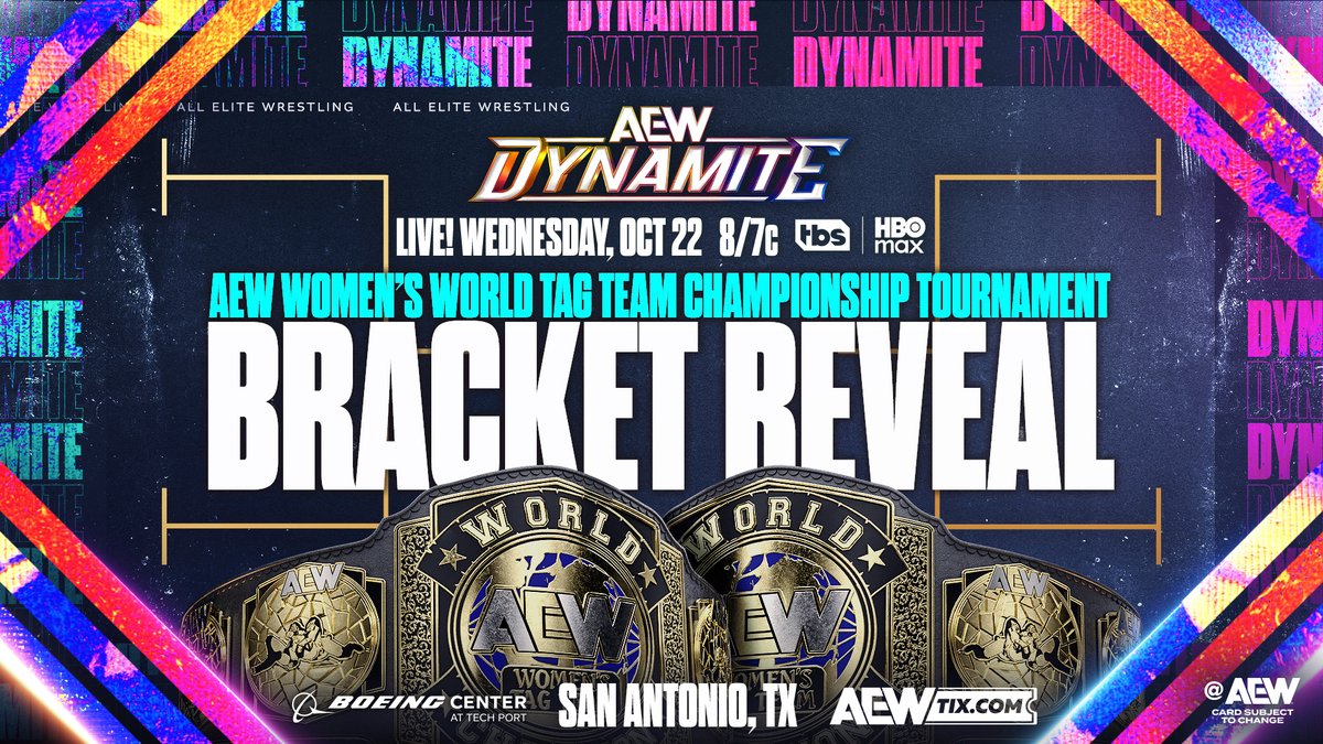 It's a historic moment in #AEW as President + CEO Tony Khan unveils the brand new AEW Women’s World Tag Team Championships! Watch #AEWDynamite LIVE on TBS &amp; HBO Max