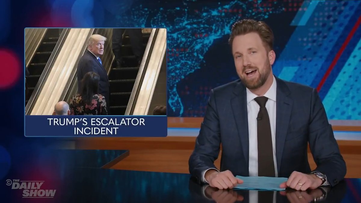 Only Trump and conservative media could turn an escalator mishap into a full-blown globalist sabotage conspiracy