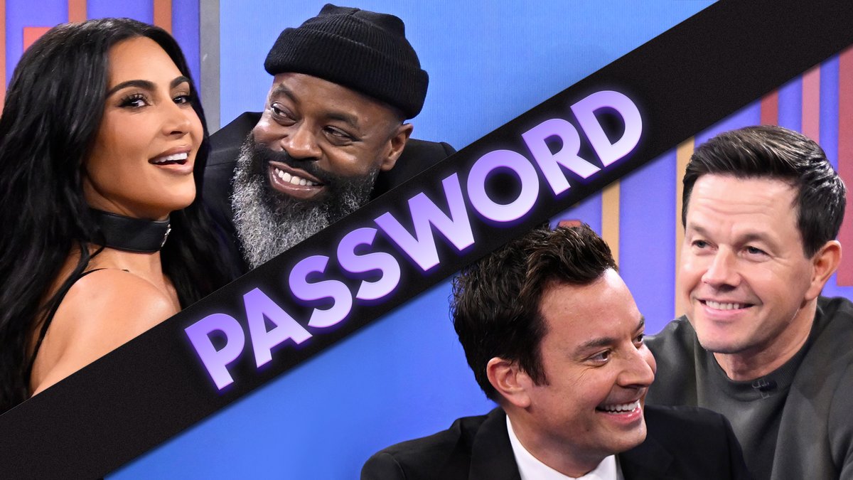 Password w/ Kim Kardashian &amp; Mark Wahlberg! #FallonTonight