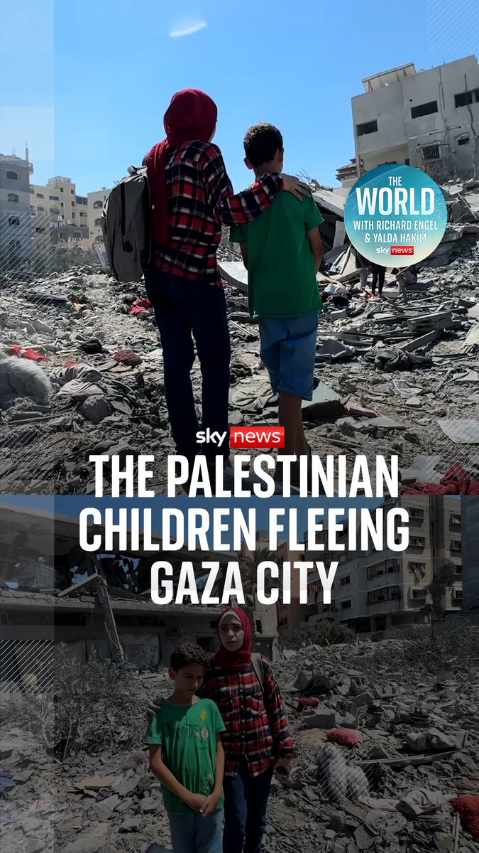 Nadine, 16, and Joud, 11, had to flee Gaza City after an Israeli airstrike destroyed their home earlier this month. Richard Engel gives Yalda Hakim an update on their story in this week's The World podcast. Listen here: Videos from NBC News #TheWorld