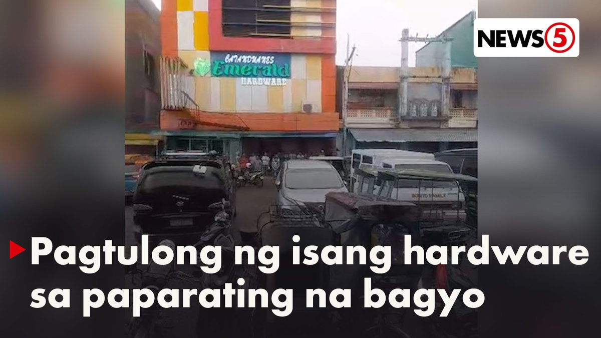 LIBRENG MATERYALES PAMPATIBAY NG BAHAY BAGO MANALASA ANG BAGYO Namahagi ang isang hardware store ng libreng pako, alambre, at plywood bilang tulong sa paghahanda ng mga residente sa paparating na Bagyong #OpongPH sa Virac, Catanduanes. Naging tradisyon na ng nasabing hardware store ang magbigay ng libreng gamit tuwing may parating na kalamidad bilang bahagi ng kanilang pagtulong sa komunidad.