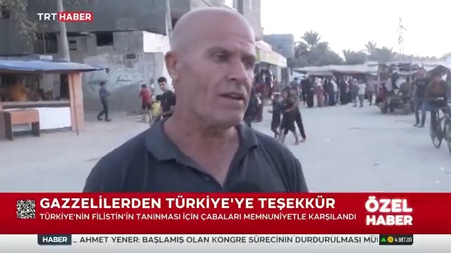 Filistin’i tanıyan ülke sayısı artıyor. TRT ekibi, bu tarihi adımı Gazzelilere sordu. 📌"Filistin’in tanınması için çaba gösteren Türkiye’ye teşekkür ediyorum. Tarifsiz bir acı içindeyiz. Sürgün, açlık, zulüm, soykırım..."