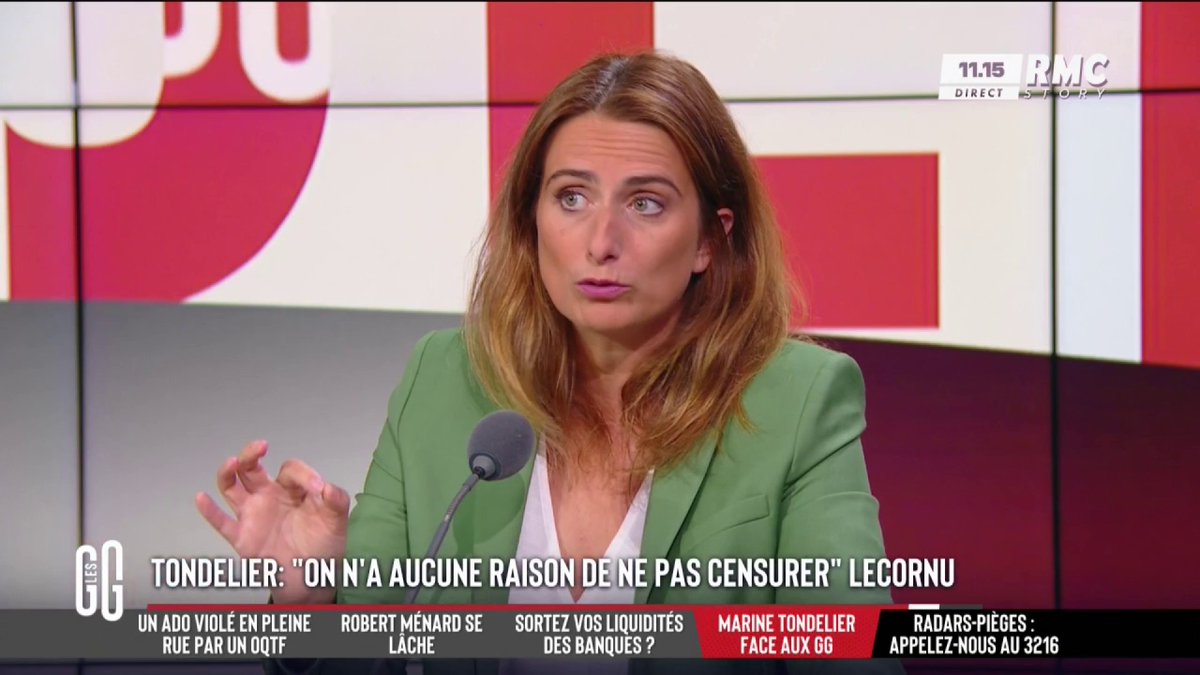 🗣️ Barbara Lefebvre : "Vous êtes plus team dissolution ou team démission de Macron ?" 🗣️ Marine Tondelier "Vous oubliez la nomination d'une personne du NFP." 🗣️ "Pourquoi pas Marine le Pen alors ? C'est le premier groupe à l'Assemblée." #GGRMC