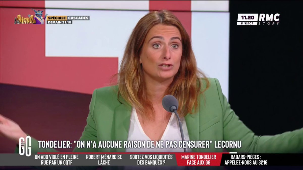 🚨 Marine Tondelier : "Tout le monde paie de la TVA. Quand Macron est arrivé au pouvoir en 2017, 92 % de la TVA servait à financer les services publics. Aujourd'hui, ça ne finance plus qu'à 45 %. Tout ça pour compenser les charges patronales." #GGRMC