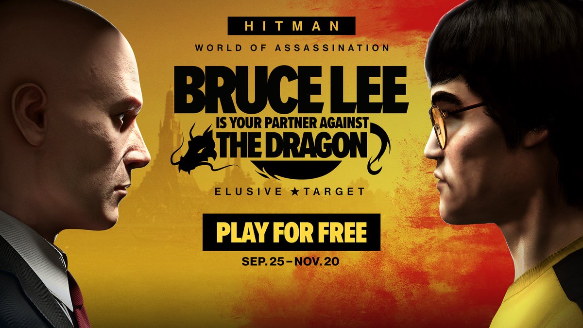 Bruce Lee enters HITMAN World of Assassination as the next Celebrity Elusive target, but this time with a twist. Together with 47, Agent Lee takes his legendary martial arts skills undercover to infiltrate the Concord Union and take them down from the inside. Play for FREE until November 20th and pick up The Bruce Lee Pack to unlock exclusive in-game items and keep the mission in your arcade. Available for a limited time only. #HITMAN #Agent47 #BruceLee