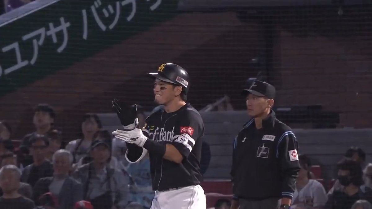 均衡を破る一打✨ 福岡ソフトバンク 栗原陵矢 選手が満塁から先制となる2点タイムリーヒット👏 👇ライブ配信はこちら