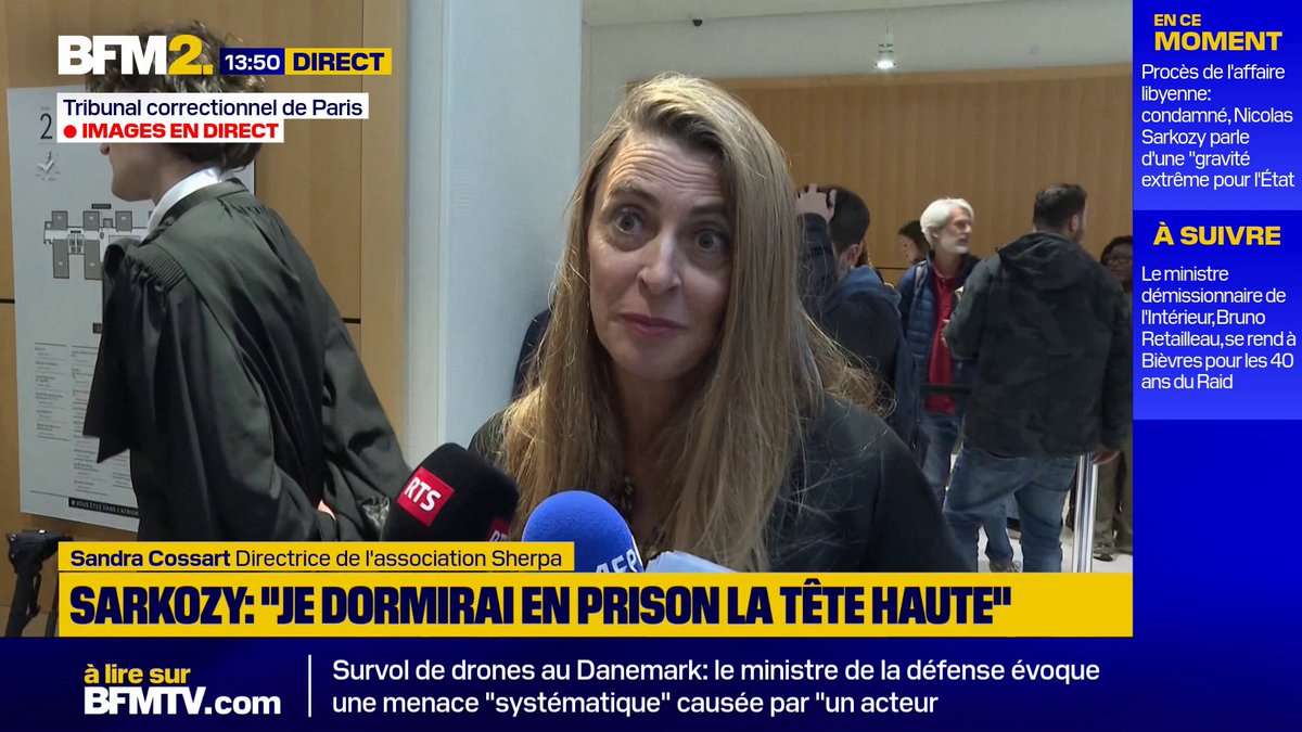 Nicolas Sarkozy condamné : la directrice de l'ONG Sherpa, partie civile, salue "un message plutôt positif pour tous ceux qui se battent contre l’impunité" #BFM2