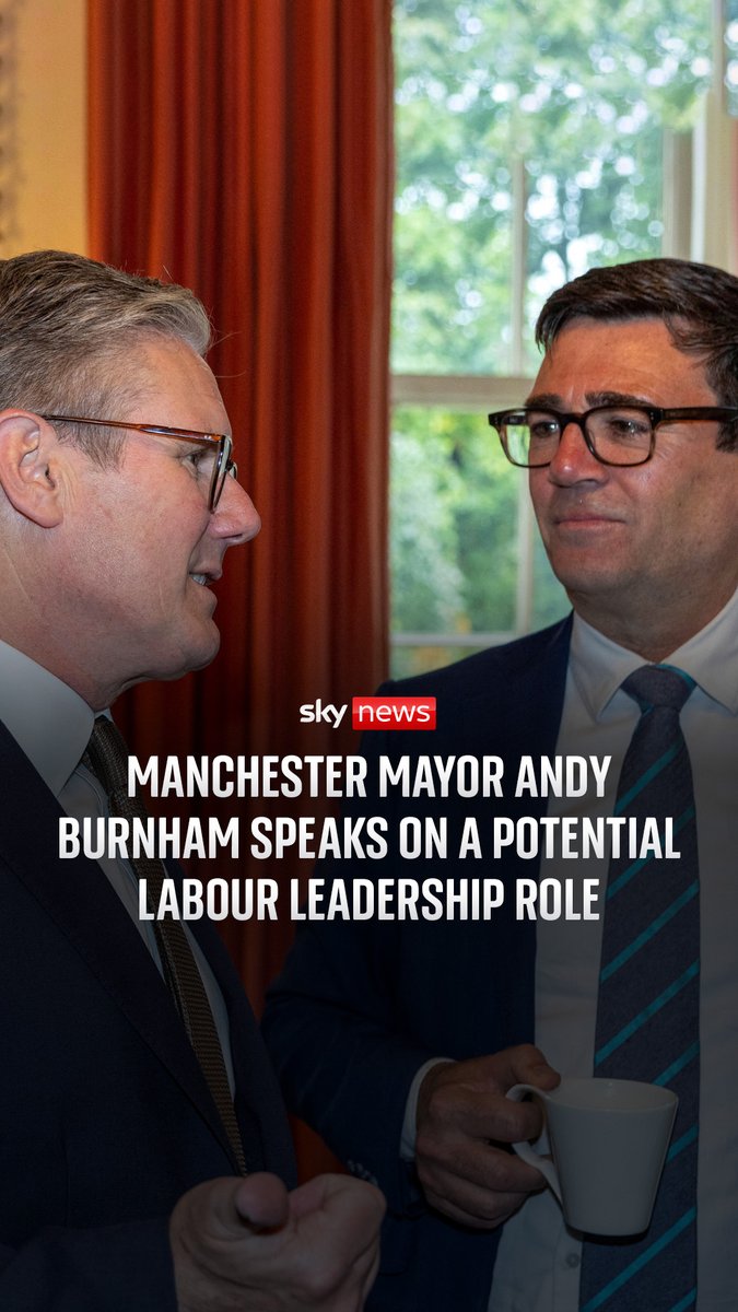 Andy Burnham says he gave 'an honest answer' when asked about MPs had urged him to challenge Starmer Directly addressing the question of whether he would want to lead the Labour Party and become prime minister, Burnham said: "It's not up to me - it's not my decision."