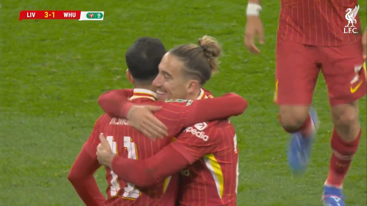 ⏮️ Liverpool 5-1 West Ham | 25th Sep 2024 Diogo Jota 25' Diogo Jota 49' Mohamed Salah 74' Cody Gakpo 90' Cody Gakpo 90' +3 On this day last year we came from a goal down to beat West Ham 5-1 to knock them out of the Carabao Cup in the third round.
