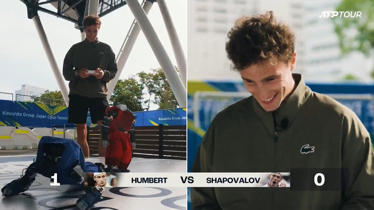 Ugo Humbert vs Denis Shapovalov like never before! 😂 ATP stars take on Robot Wars at the Japan Open 木下グループジャパンオープンテニス | #kinoshitajotennis