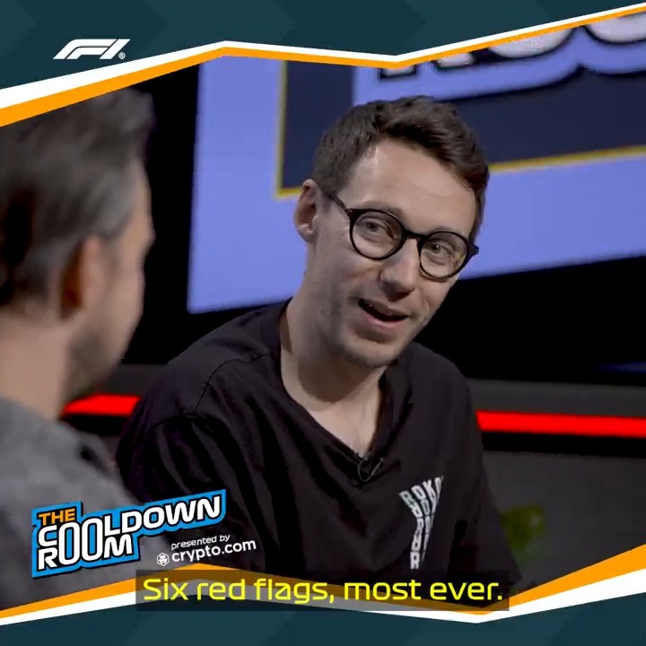 "We haven't had that happen" 😅 The latest episode of The Cooldown Room, presented by Crypto.com, is available to watch NOW on F1 TV 📺 #F1