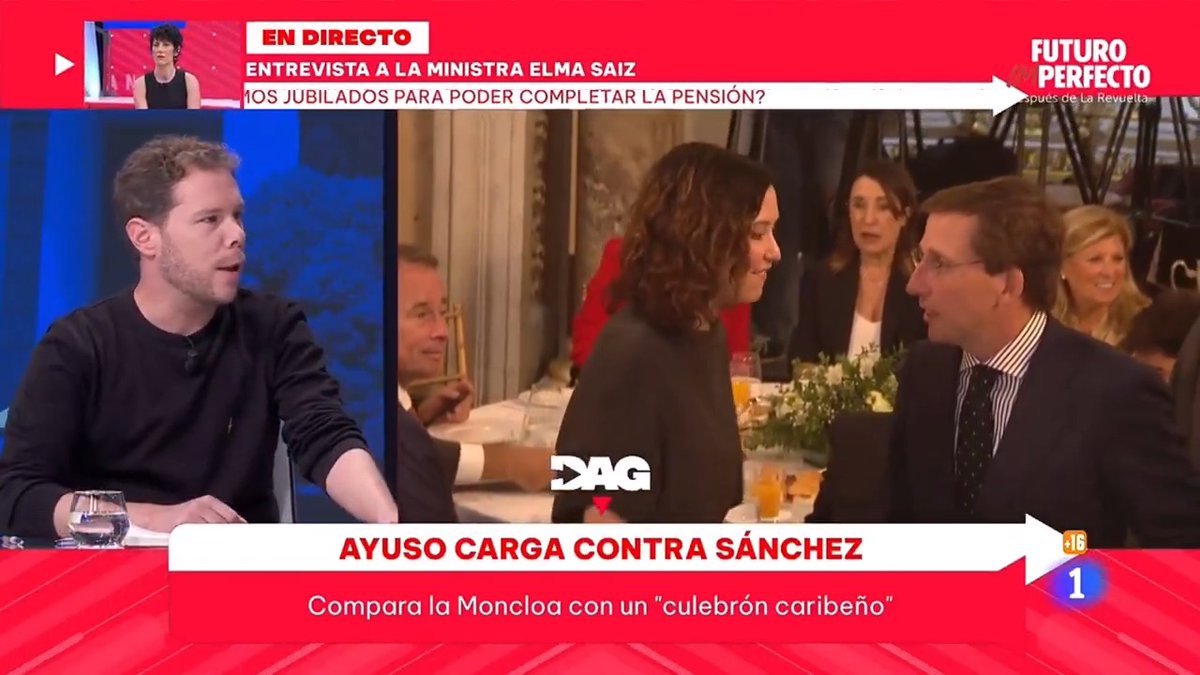"Todo el mundo sabe que este juez trabaja para el PP, no solo por lo que está haciendo con el 'caso' de Begoña Gómez" Manu Levin en TVE sobre el juez Peinado, lawfare y corrupción 👇🏽