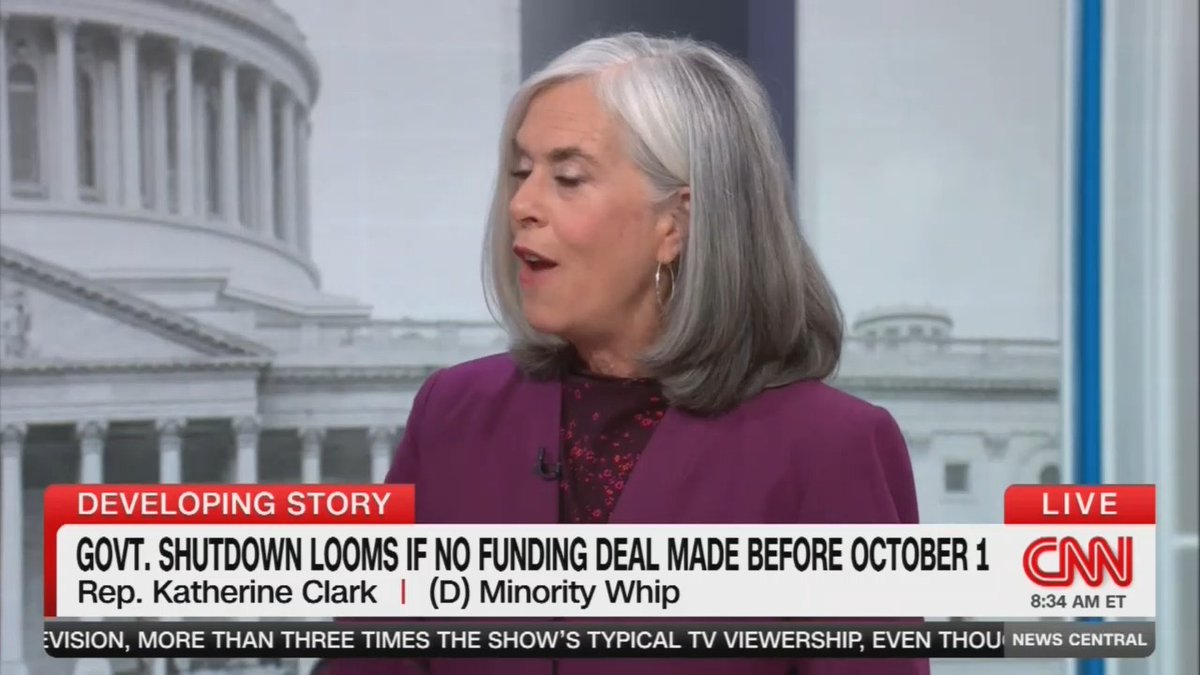 Rep. Clark: Trump is shutting the door on the American people who already know they have a health care system that doesn't work for them. They are already seeing dramatic increases in prices due to tariffs. They are so worried that their small businesses are going to not be able to keep their doors open. These are the very real things, and the response from Trump is 'we're not going to work with you'