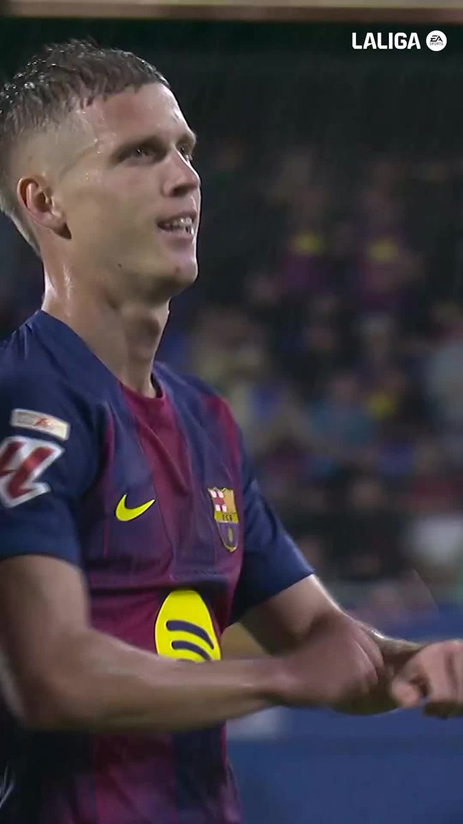Olmo is always on time. ⌚ #LaLigaHighlights