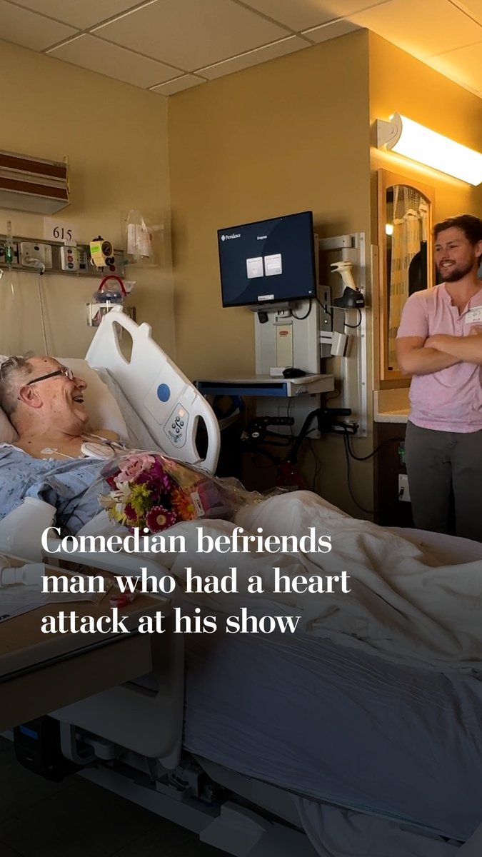 Comedian Drew Lynch was onstage and had just begun his stand-up set when he saw a man in the audience who was in cardiac arrest. After the man was taken to the hospital, Lynch resumed his set — but not as he had originally intended.