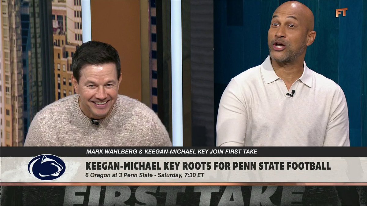 "If [Oregon] can't get on the field, they can't score. ... It'll be close, we're going to win that game." Keegan-Michael Key backs Penn State to beat Oregon on Saturday 👀