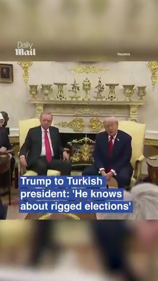 Trump: Turkish leader knows about rigged elections.