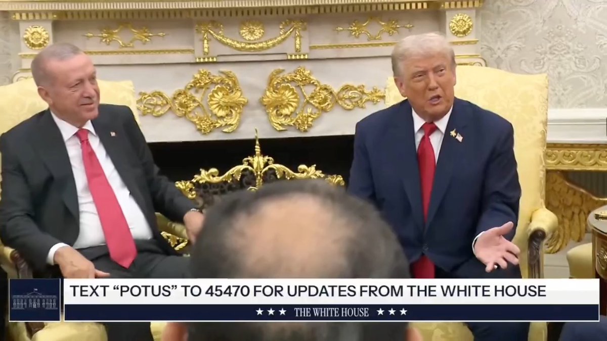 Trump says "ridding Syria" of Assad was a "great achievement," and he keeps telling Erdogan he should "take the credit," because it was "a victory for Turkey"