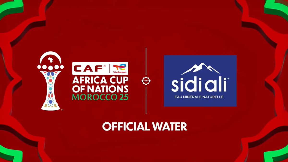 Here to hydrate talent, to refresh fans.💧 Please welcome Sidi Ali as the official water of the #TotalEnergiesAFCON2025 🤝🇲🇦