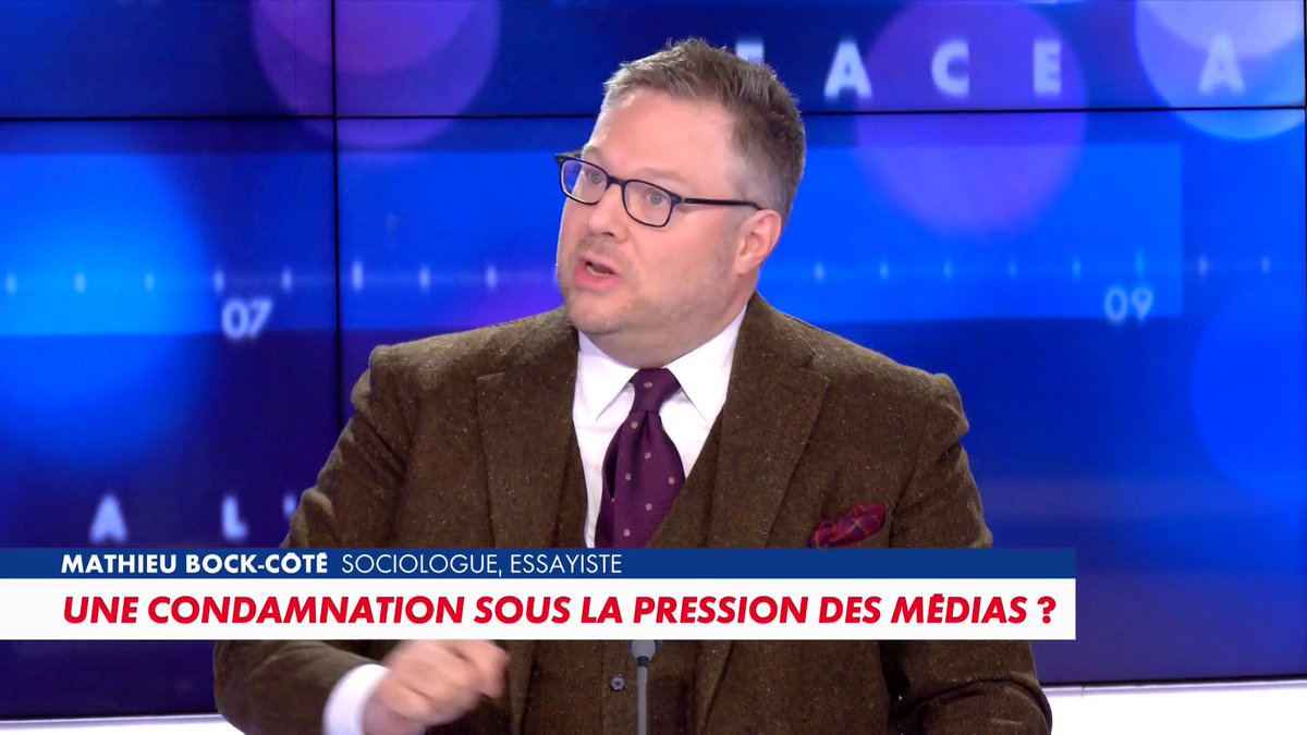 L'édito de Mathieu Bock-Côté : «Une condamnation sous la pression des médias ?» (Partie 2) dans #Facealinfo