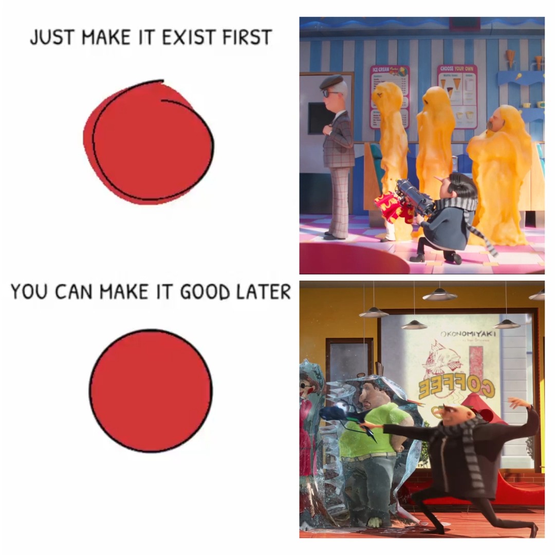 gru’s got that grindset mindset