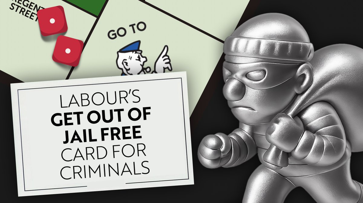 Labour’s Sentencing Bill is a get out of jail free card for criminals. Shoplifters and violent offenders will avoid prison. Killers and rapists will serve just half their sentence - many criminals will serve just a third. Keir Starmer is taking a chance with public safety.