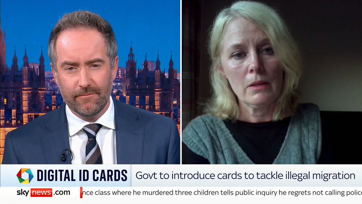 "If we have an ID card...you can show you are entitled to use the NHS" Labour MP @jowhite__ tells Sky News she supports the forthcoming government digital ID scheme to help end the "pull factors" of migration to the UK. 📱 📺 Sky 501 and YouTube