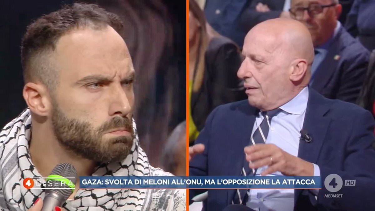 Alessandro Sallusti: "Israele ha riconosciuto lo stato di Palestina dal 1948" #4disera in diretta su #Rete4 e in streaming su Mediaset Infinity