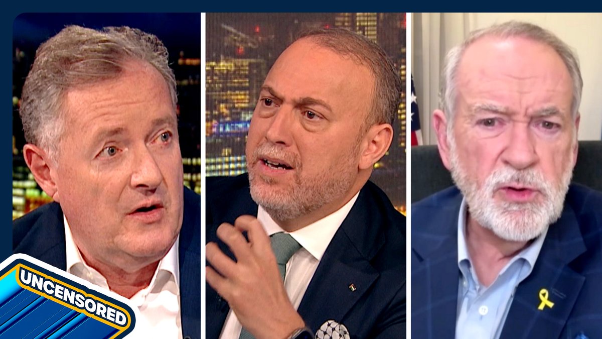 "NEVER AGAIN should we allow our children to be slaughtered in front of the world like this!" Piers Morgan speaks to US ambassador to Israel Mike Huckabee and Palestinian ambassador to the UK Husam Zomlot 👇 📺 Piers Morgan | Ambassador Mike Huckabee | Husam Zomlot