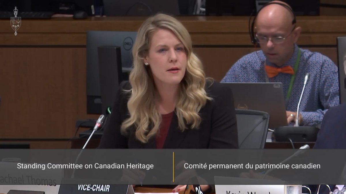 WATCH: Conservative MPs Rachel Thomas and Kerry Diotte ask Heritage Minister Steven Guilbeault about Travis Dhanraj and CBC's toxic work environment. Guilbeault brushes off the questions. Also he answered CPC in French only, later answered LPC in English.