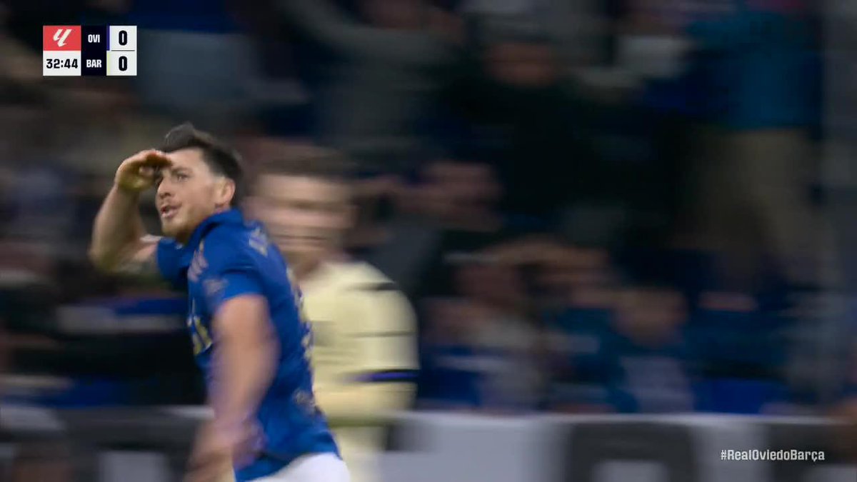 JOAN GARCÍA GETS CAUGHT OUTSIDE THE BOX AND OVIEDO TAKE THE LEAD OVER BARCELONA 😨