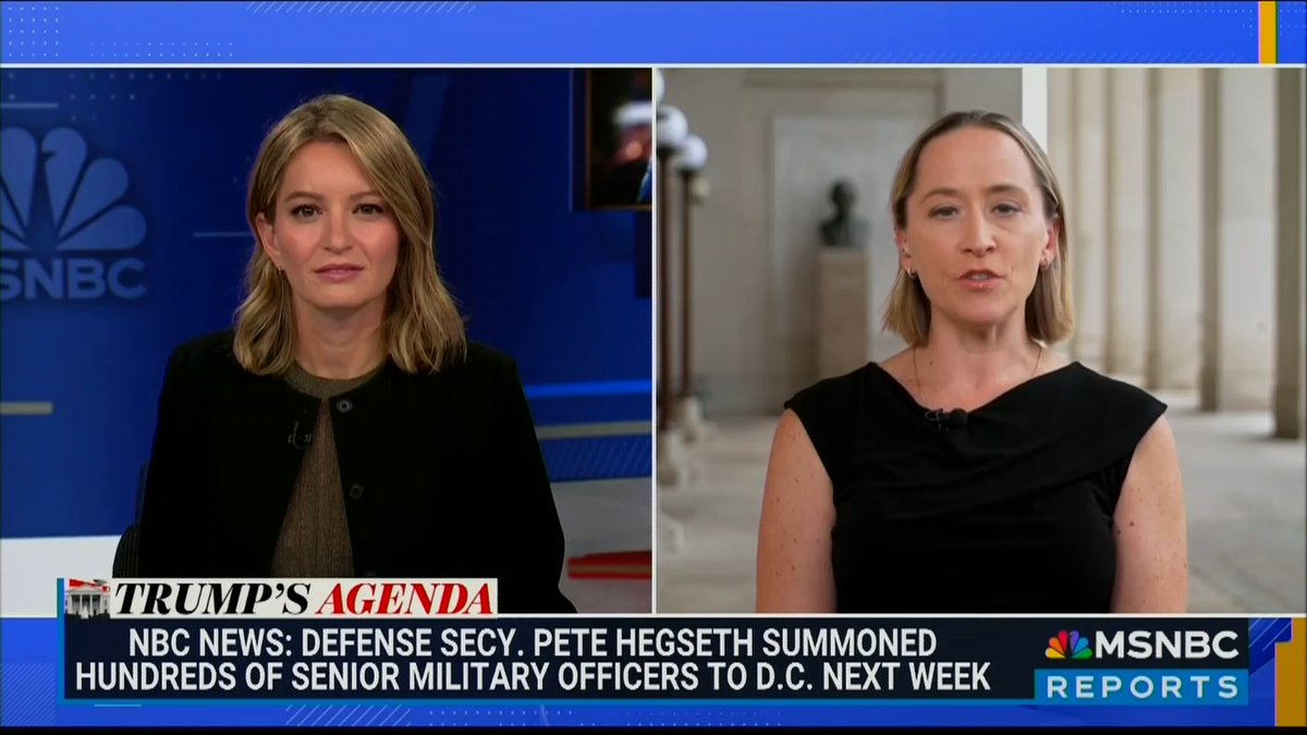 Reporter: This is really shrouded in secrecy. The notion that the Secretary of Defense would bring hundreds of officers from all over the world together for a meeting like this is extremely, extremely uncommon. Even officials who are planning to attend this this event don't really know what they're coming in to talk about