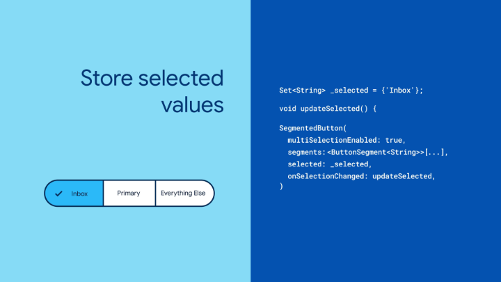 👉🔘 SegmentedButton helps users select options, switch views, or sort elements. Learn how to implement this previous #WidgetOfTheWeek. #ThrowbackThursday