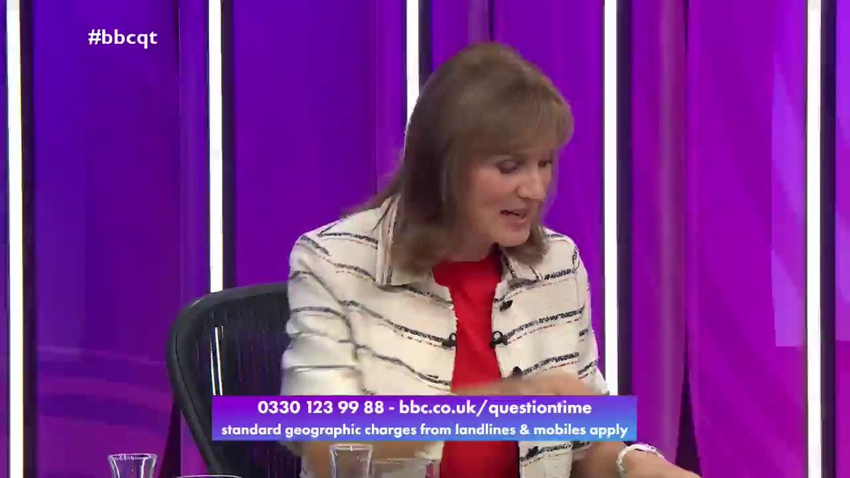 Thank you for joining us tonight We’re also on BBC One at 10:40pm Next week, we'll be back with an episode from Belfast, and the following week from Shrewsbury You can apply to be in either #bbcqt audience here: