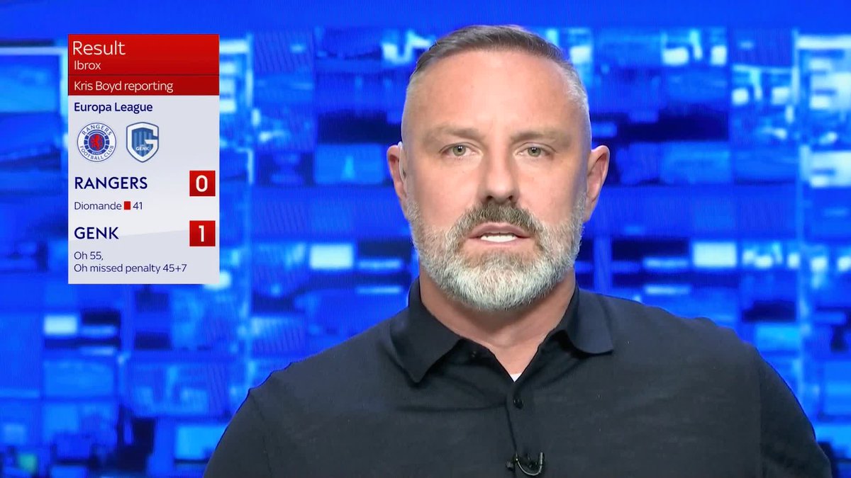 'I know the scoreline says 1-0 but it could quite easily have been 3 or 4' 😅 Kris Boyd reacts to Rangers Europa League loss against Genk 🗣️