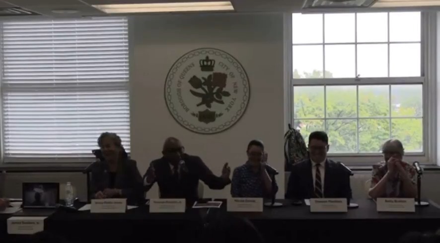 Queens Borough President Donovan Richards, who’s one of the six members of the Resorts World New York City Community Advisory Committee, takes a jab at Jay-Z during a committee vote regarding the already established Queens casino today. “There's a theme in Queens, and I know Nas is a part of this,” Richards said. “Queens get the money. Sorry, Jay-Z, we win again. I just had to rub that in.” The question of whether to advance an application for the Queens casino to the gaming facility location board received six positive votes, meaning the application was approved. Jay-Z and Roc Nation’s bid to build a casino in Times Square was denied earlier this month. Last year, Nas partnered with Resorts World New York City on a $5 billion expansion plan for the already established casino in Queens.