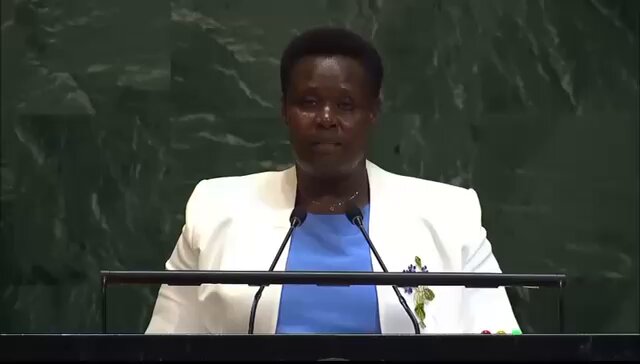 🇵🇸 🇺🇬 “ On the question of Palestine, we urge the international community to give renewed priority to the realization of the internationally endorsed 2 state solution. We appeal to the United Nations Security Council to play a decisive and just role in resolving the Palestinian issue, which is crucial for lasting peace in The Middle East and central to global peace and security.”