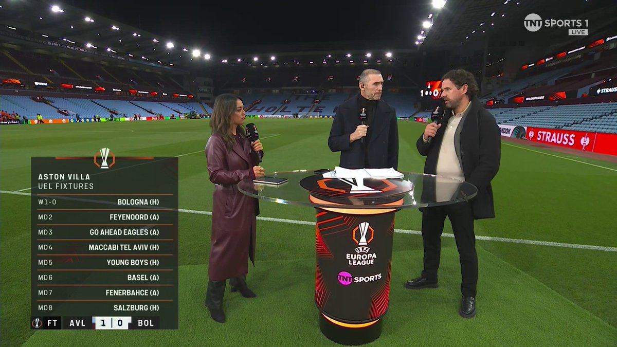 “Probably got the best squad in it, they’ve got the most experienced manager” Owen Hargreaves believes Aston Villa can win the Europa League 🏆 🎙Jules Breach | 📺 TNT Sports &amp; discovery+ UK